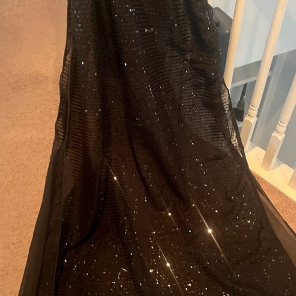 Black sequin saree - Picture 3 of 12